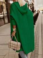 Load image into Gallery viewer, Aoysky Womens Long Cardigans Cable Knitted Open Front Oversized Hooded Outerwear Sweater Coat Green

