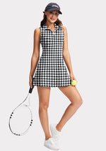 Load image into Gallery viewer, Viodia Women&#39;s Tennis Golf Dress with Shorts Active Exercise Workout Sports Athletic Dresses for Women with Zipper Pockets
