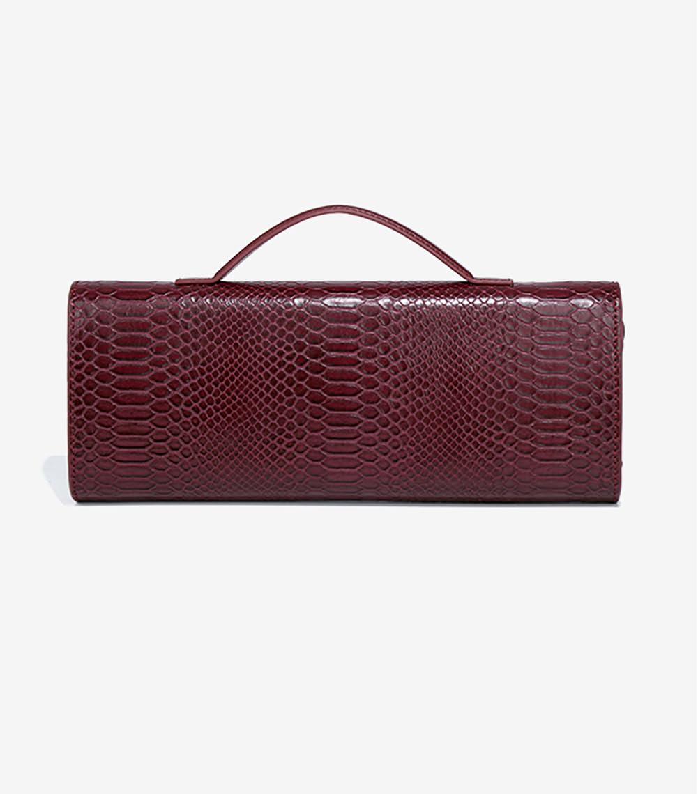 Beaguful Womens Fashion Leather Clutch Bag Crocodile Print Evening Handbag Crossbody Tote Bag Emerald