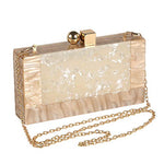 Load image into Gallery viewer, Menurra Women Acrylic Evening Clutch bag Glitter Marble Purse Handbag for Wedding Cocktail Party Prom
