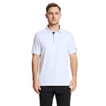 Load image into Gallery viewer, M MAELREG Golf Polo Shirts for Men Short Sleeve Performance Moisture Wicking Quick Dry Casual Collared Men’s Polo Shirts White
