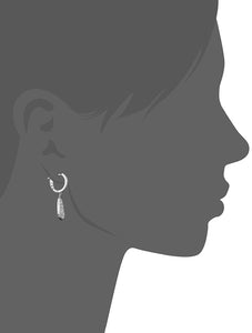 AGS Certified 14K Yellow Gold 1-1/3 Cttw Diamond Leaf Dangle Earrings (H-I Color, I1 Clarity)