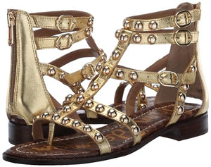 Sam Edelman Estella Gladiator Sandal Goldmine 5 Medium