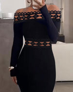 Load image into Gallery viewer, Women&#39;s Summer Casual One Shoulder Lace Long Sleeve Dresses Women&#39;s Party Cocktail Beach Vacation Women&#39;s Dresses (1,Medium)
