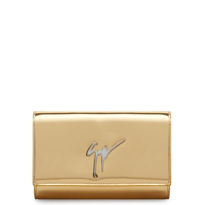 Giuseppe Zanotti, Cleopatra Shoulder Bag, One Size, Gold