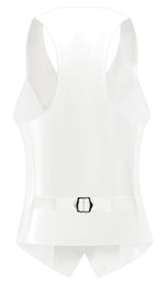 Load image into Gallery viewer, V VOCNI Suit Vest for Women Waistcoat Vest Vintage Steampunk Dressy Casual Racerback Vests Jacket White Medium

