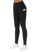 Load image into Gallery viewer, THE GYM PEOPLE Thick High Waist Yoga Pants with Pockets, Tummy Control Workout Running Yoga Leggings for Women (Small, Black)
