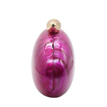 Load image into Gallery viewer, WuDiaoer Cute Shell Shape Acrylic Clutch Trendy Egg Purses and Handbags Bridal Wedding Purse for Women Evening Party, Rose Red
