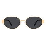 Load image into Gallery viewer, SOJOS Retro Oval Sunglasses for Women Trendy Sun Glasses Classic Shades UV400 Protection SJ1217 Gold/Grey
