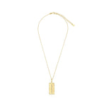 Load image into Gallery viewer, JEAN RACHEL JEWELRY 14K Gold Plated Sterling Silver Necklace for Women - Vertical Bar with Cubic Zirconia Vintage Design - Hypoallergenic,Lead &amp; Nickel Free - Artisan Handcrafted Statement Necklace
