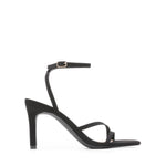 Load image into Gallery viewer, DREAM PAIRS Women’s High Stilettos Heels Open Toe Square Sandals Ankle Strap Pumps Sexy Comfort Strappy Dress Shoes Party Wedding Heeled Sandals,Size 9,Black-Nubuck,DWUMHS2563
