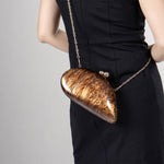 Load image into Gallery viewer, CUXVA Acrylic Shell Bag Luxury Marble Clutch Evening Purses for Women Glitter Handbag for Wedding Cocktail Party Prom
