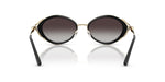 Load image into Gallery viewer, Michael Kors Womens MK1179 Key West Oval Sunglasses, Black/Light Grey Gradient Black, 53 mm

