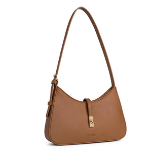 CLUCI Shoulder Bag for Women, Purses for Women, Handbag Hobo Bags Vegan Leather Crossbody Purse with Adjustable Strap Brown