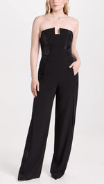 Load image into Gallery viewer, Black Halo Women&#39;s Lena Jumpsuit, Black, 12
