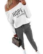Load image into Gallery viewer, CHICME Women Casual Matching Sets Long Sleeve Pullover Tops and Pants Set Tracksuit Travel Outfits Gray-L
