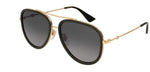 Load image into Gallery viewer, Gucci Womens Polarized UV Protection Aviator Sunglasses Gold O/S
