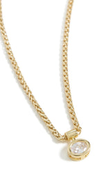 Load image into Gallery viewer, SHASHI Women's Bezel Solitaire Olympia Necklace, Gold, One Size

