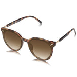 Load image into Gallery viewer, SOJOS Classic Round Sunglasses for Women Men Retro Vintage Shades Large Plastic Sunnies SJ2067 with Yellow Tortoise Frame/Gradient Brown Lens
