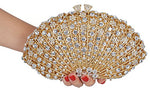 Load image into Gallery viewer, Mossmon Crystal Clutch Women Luxury Rhinestone Evening Bag (Gold)
