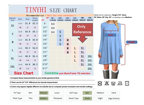 Flowy Tshirt Fit Cotton Tunics Fall Women Casual Simple Swing White Dress,XL