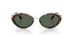 Load image into Gallery viewer, Michael Kors Womens MK1179 Key West Oval Sunglasses, Luggage Tortoise/G15 Green Monochromatic, 53 mm
