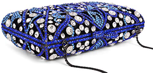 MOSSMON Luxury Crystal Clutch Women Rhinestone Evening Bag for Party and Wedding