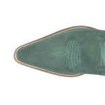 Load image into Gallery viewer, Dingo Womens Thunder Road Embroidered Snip Toe Casual Boots Knee High Mid Heel 2-3" - Green - Size 9 M
