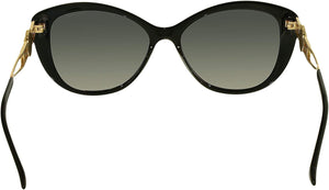 Versace Woman Sunglasses Black Frame, Grey Gradient Lenses, 57MM