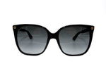Load image into Gallery viewer, Gucci Women's Lightness Square Sunglasses, Black/Grey, One Size

