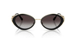 Load image into Gallery viewer, Michael Kors Womens MK1179 Key West Oval Sunglasses, Black/Light Grey Gradient Black, 53 mm
