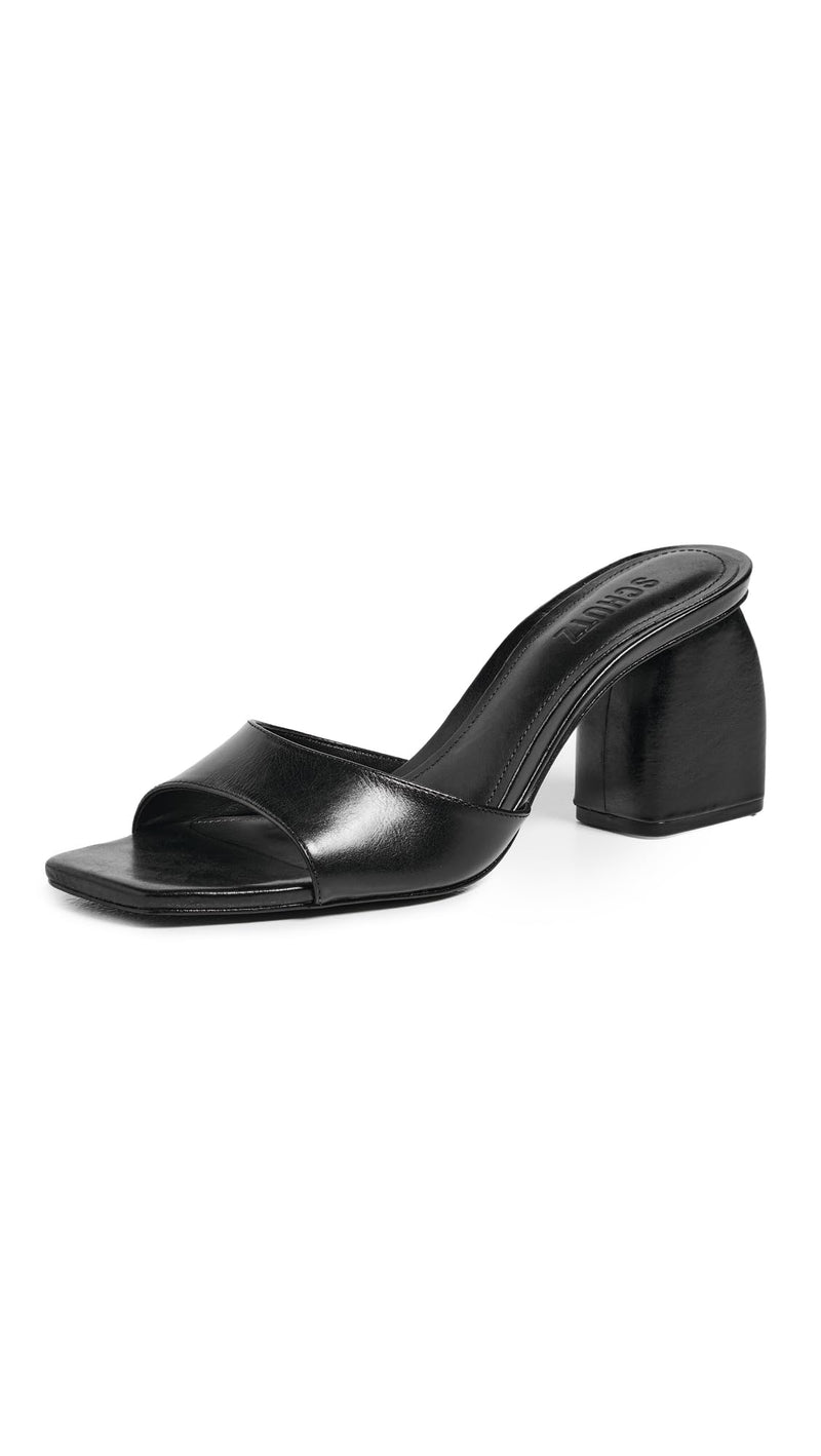 SCHUTZ Women's Leena Heels, Black, 8 Medium US