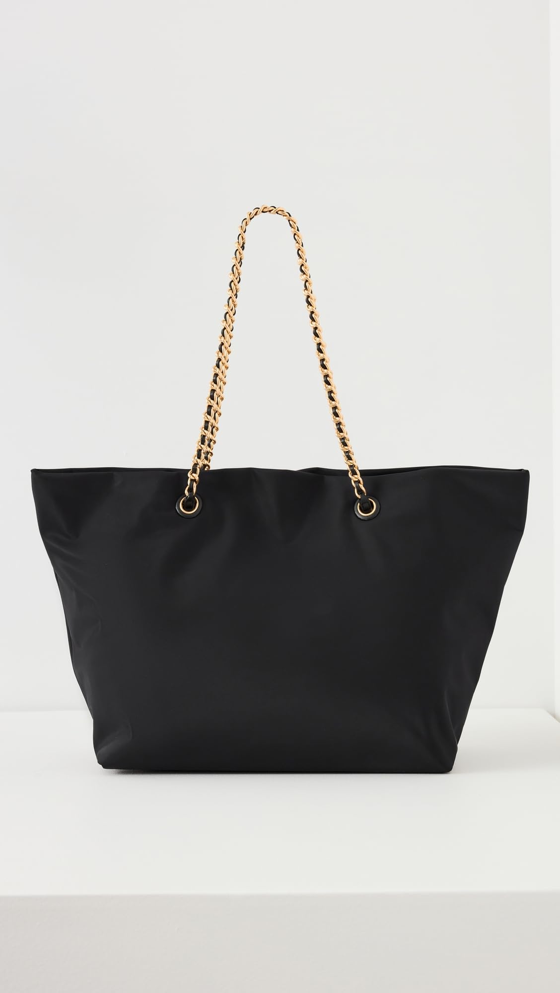 Tory Burch Women's Ella Chain Tote, Black, One Size