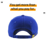 Load image into Gallery viewer, KB-LOW ROY Classic Cotton Dad Hat Adjustable Plain Cap. Polo Style Low Profile (Unstructured) (Classic) Royal Adjustable
