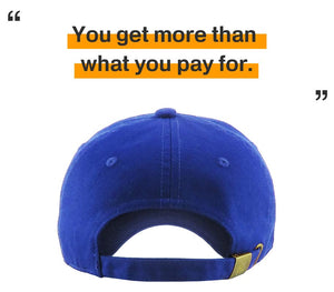 KB-LOW ROY Classic Cotton Dad Hat Adjustable Plain Cap. Polo Style Low Profile (Unstructured) (Classic) Royal Adjustable