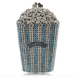 Load image into Gallery viewer, DJBM Luxury Women Popcorn Rhinestone Evening Bag, Crystal Purses, Diamond Clutch for Women Party, Blue
