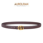 Load image into Gallery viewer, Aurolran Women's Leather Belt with Buckle - Ideal for Dresses, Jeans, and Coats
