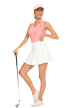 Load image into Gallery viewer, Soneven Womens Sleeveless Golf Shirt UPF 50+ Moisture Wicking Ruffle Tennis Shirt
