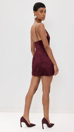 Load image into Gallery viewer, Retrofête Women&#39;s Giavanna Dress, Port, Red, S
