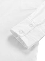 Load image into Gallery viewer, LYANER Women's Casual Shirt Dress Collar V Neck Button Down Loose Long Sleeve Mini Dresses White Small
