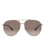 Load image into Gallery viewer, Gucci Aviator-Frame Metal Sunglasses
