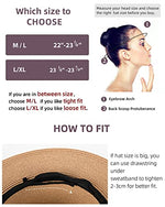Load image into Gallery viewer, FURTALK Womens Mens Wide Brim Straw Panama Hat Fedora Summer Beach Sun Hat UPF Straw Hat for Women
