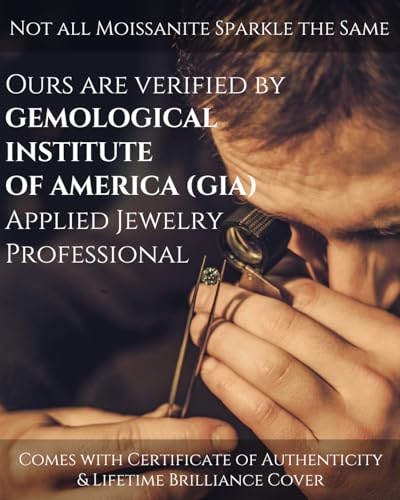 HerMoment Christmas Gifts for Wife - Anniversary Necklace for Her - 1 Carat Moissanite Pendant - Jewelry for Girlfriend Christmas - Heart Solitaire Dainty Necklace