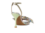 Load image into Gallery viewer, Betsey Johnson Women&#39;s Denly Heeled Sandal, Natural Ditsy, 8.5
