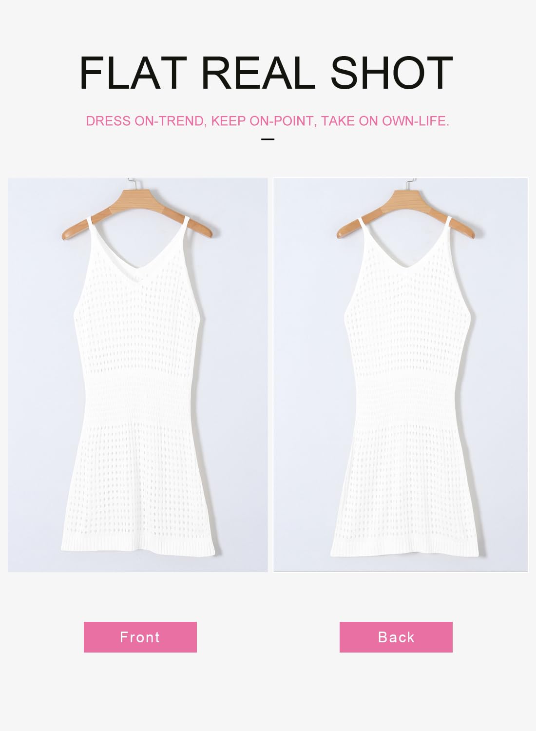 Dokotoo Sexy Swim Cover Up for Women 2025 Summer Fashion Scoop Neck Sleeveless Crochet Hollow Out Knit Mesh Spaghetti Straps Swimsuit Bikini Beach Dress Cruise Essentials Outfits All White Medium