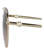 Load image into Gallery viewer, Gucci Aviator-Frame Metal Sunglasses
