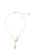 Load image into Gallery viewer, kate spade new york Cheers to That Statement Pendant, Champagne &amp; Gold Color
