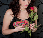 Load image into Gallery viewer, Rhinestone Crystal Evening Clutch Bag Animal Pattern Designer Purses for Women Red Medium
