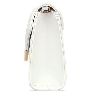 KKXIU Women Formal PU leather Evening Envelope Clutch Purses and Handbags for Party Wedding Prom Bridal (A-White)