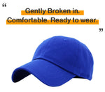 Load image into Gallery viewer, KB-LOW ROY Classic Cotton Dad Hat Adjustable Plain Cap. Polo Style Low Profile (Unstructured) (Classic) Royal Adjustable
